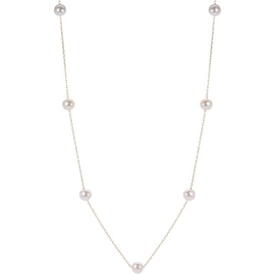 Pearl Jewelry Imperial Pearls | 14Kt Yellow Gold Freshwater Pearl Necklace