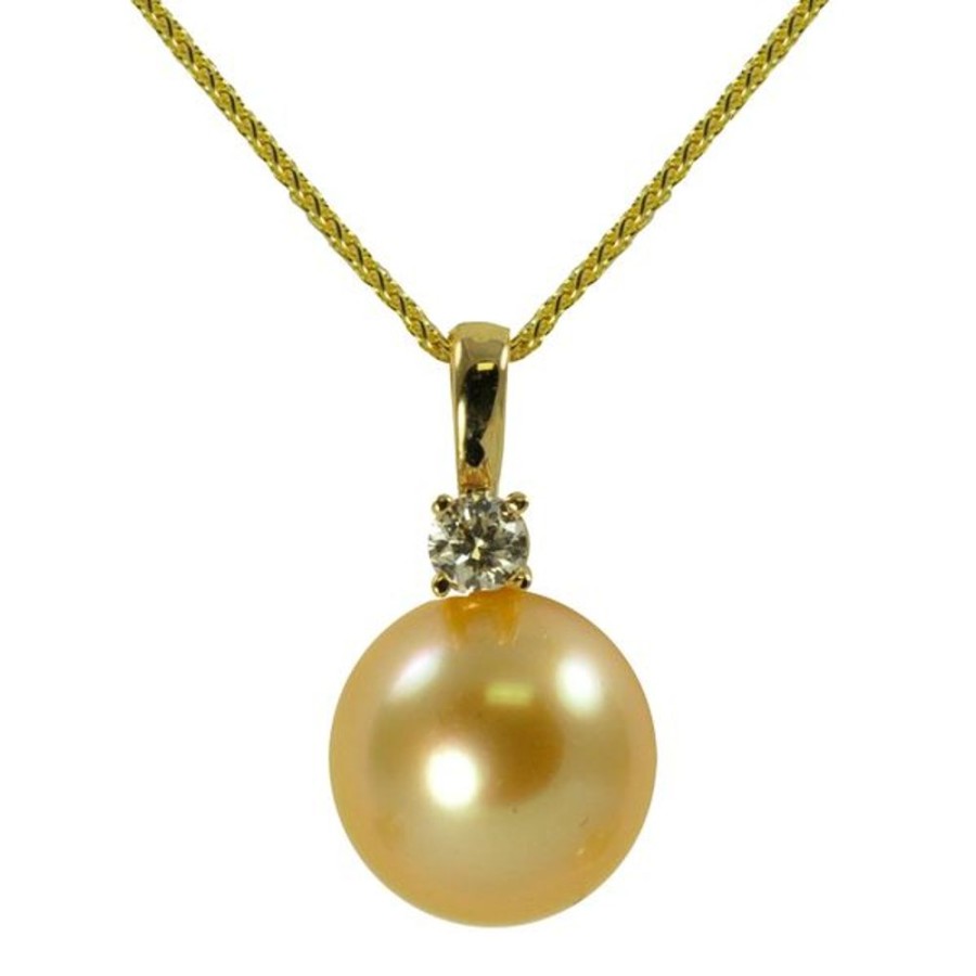 Pearl Jewelry Imperial Pearls | 14Kt Yellow Gold Golden South Sea Pearl Pendant