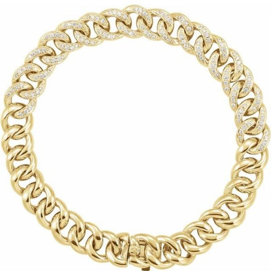 Diamond Jewelry Stuller | Accented Curb Bracelet