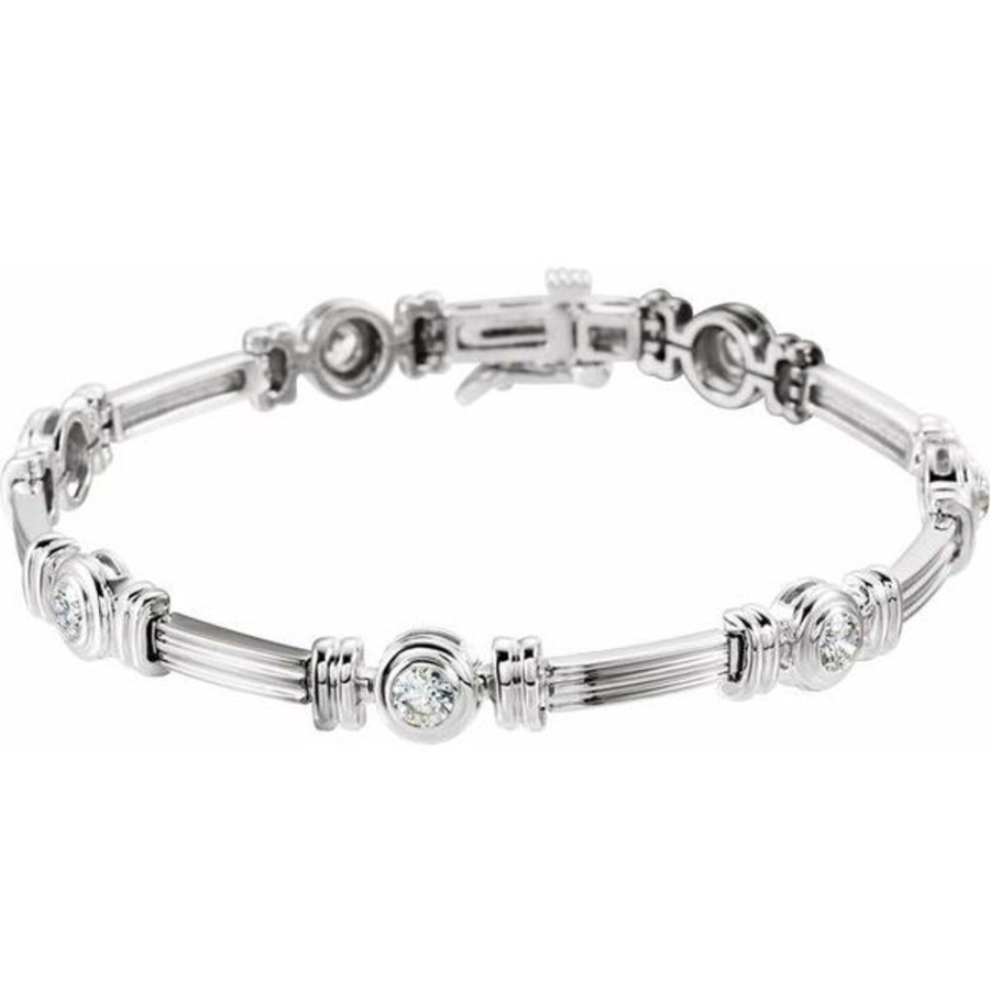 Diamond Jewelry Stuller | Bezel-Set Line Bracelet