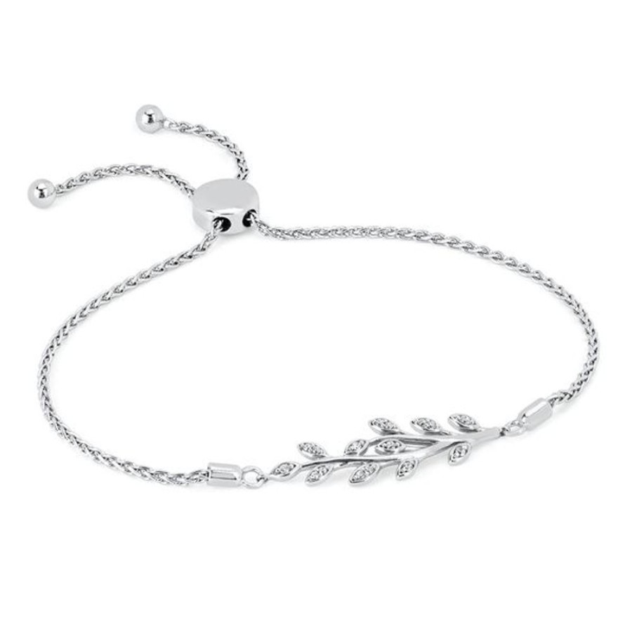 Diamond Jewelry Ostbye | Sterling Silver Diamond Bracelet