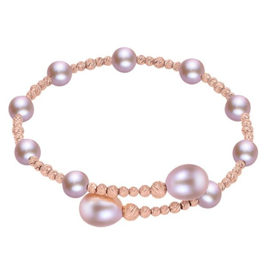 Pearl Jewelry Imperial Pearls | 14Kt Rose Gold Freshwater Pearl Bracelet