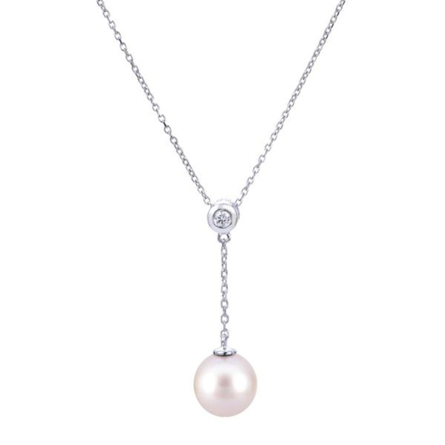 Pearl Jewelry Imperial Pearls | 14Kt White Gold Freshwater Pearl Pendant