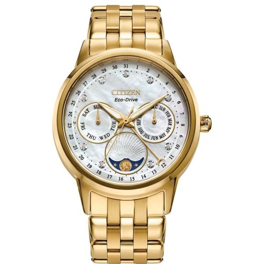 Watches Citizen | Citizen Eco-Drive Dress/Classic Eco Calendrier Ladies Stainless Steel