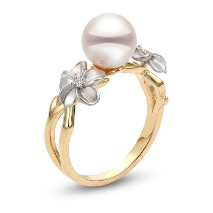 Pearl Jewelry Imperial Pearls | 14Kt Yellow & White Gold Akoya Ring