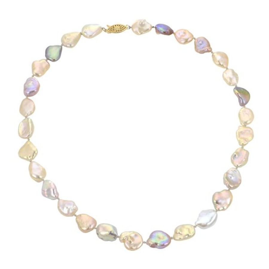 Pearl Jewelry Imperial Pearls | 14Kt Yellow Gold Freshwater Keshi Shape Pearl Necklace