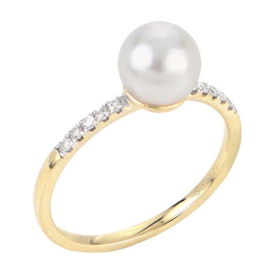 Pearl Jewelry Imperial Pearls | 14Kt Yellow Gold Akoya Pearl Ring