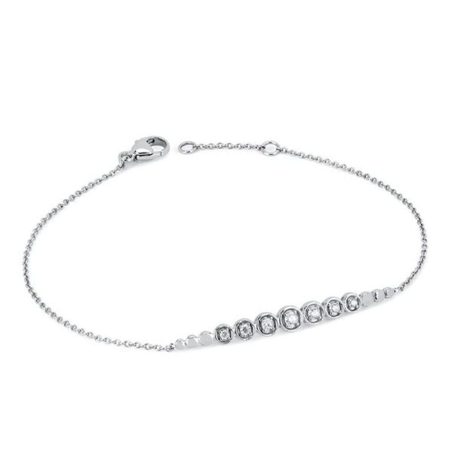 Diamond Jewelry Ostbye | 14K White Gold Diamond Bracelet