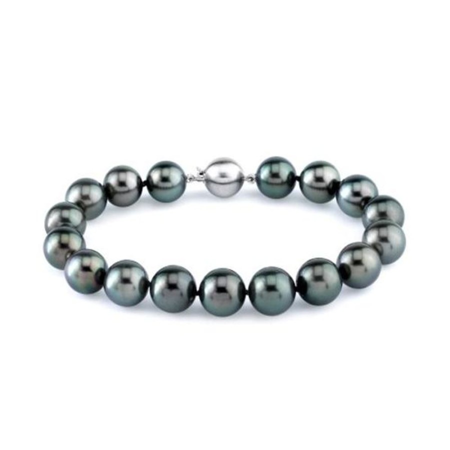 Pearl Jewelry Imperial Pearls | 14Kt White Gold Tahitian Pearl Bracelet