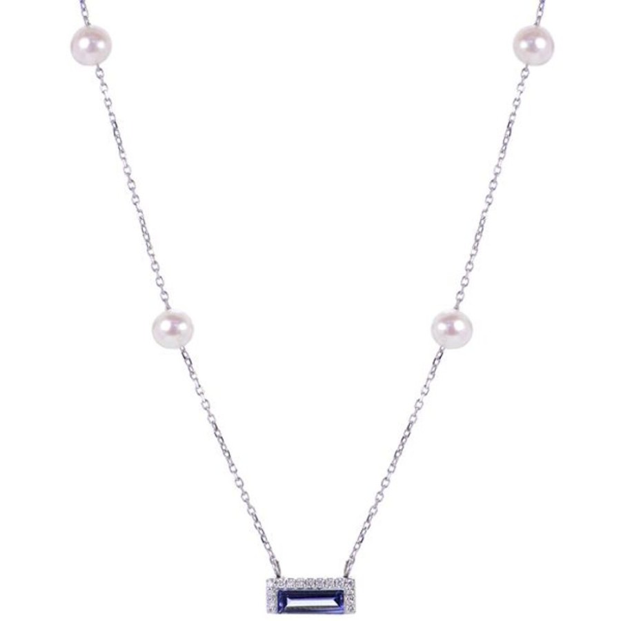 Pearl Jewelry Imperial Pearls | 14Kt White Gold Freshwater Pearl Necklace