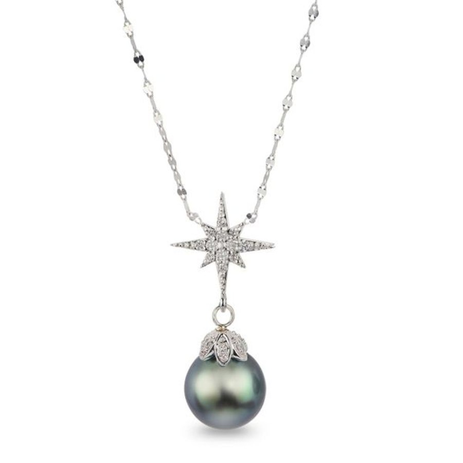 Pearl Jewelry Imperial Pearls | 14Kt White Gold Tahitian Pearl Necklace