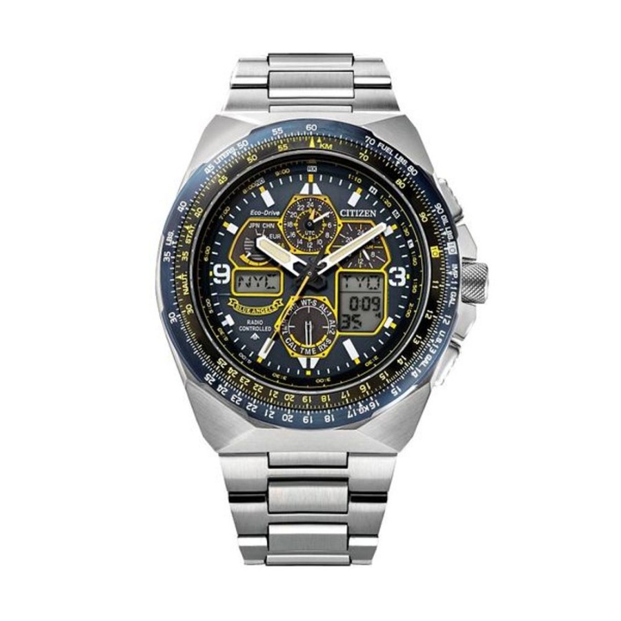 Watches Citizen | Citizen Blue Angels Promaster Eco Skyhawk Mens Stainless Steel