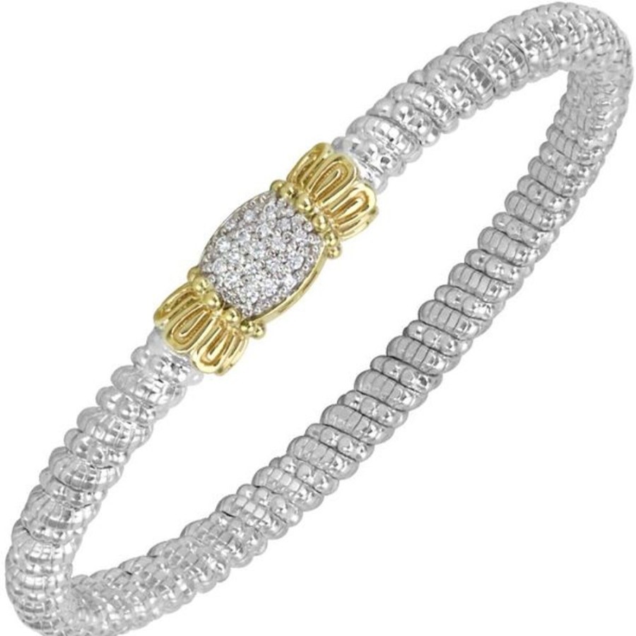 Diamond Jewelry Vahan | Vahan - 14K Gold And Sterling Silver Diamond Bracelet