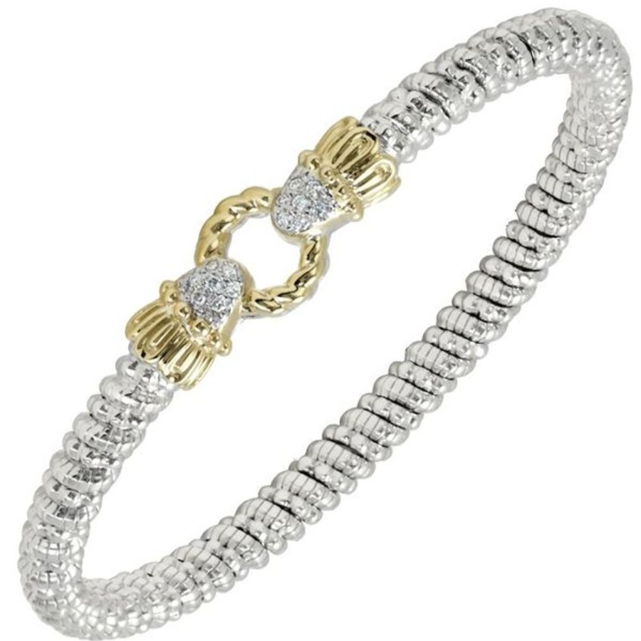 Diamond Jewelry Vahan | Vahan - 14K Gold And Sterling Silver Diamond Bracelet