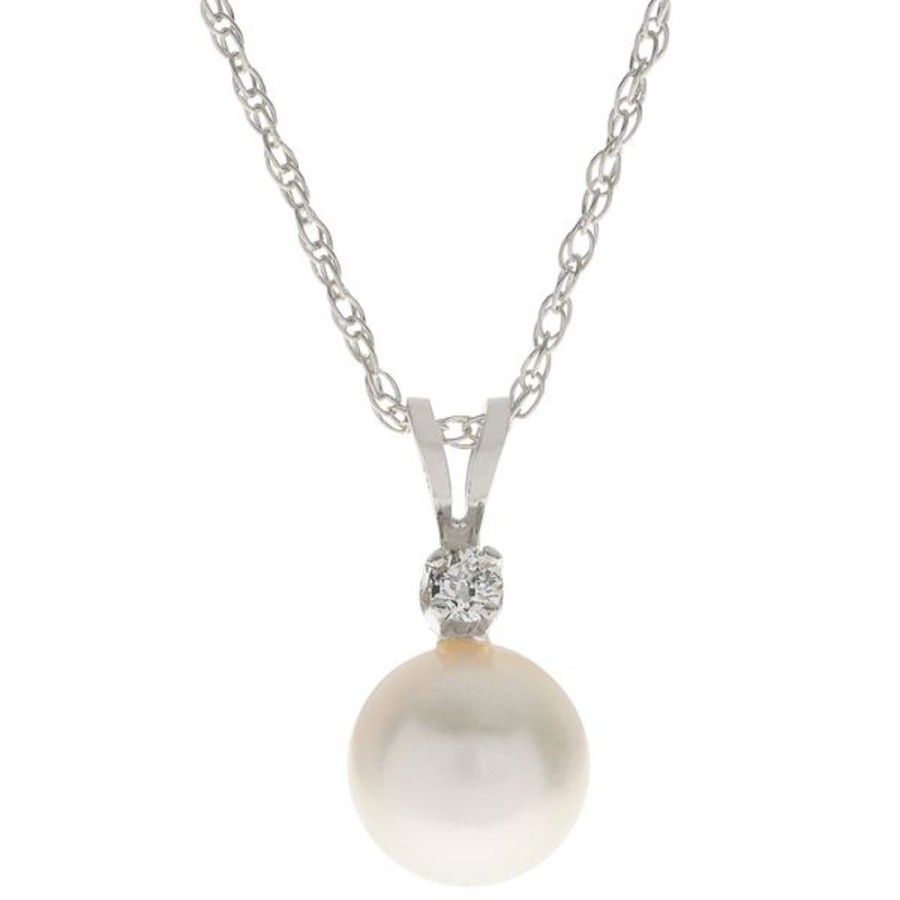 Pearl Jewelry Imperial Pearls | 14Kt White Gold Akoya Pearl Pendant