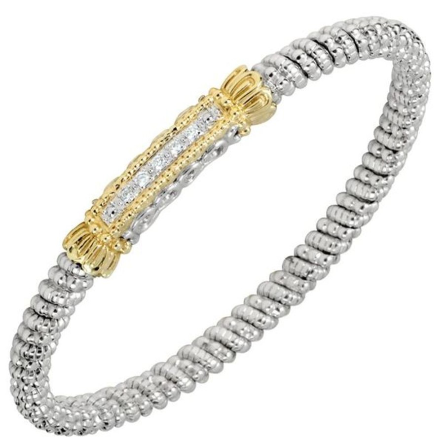 Diamond Jewelry Vahan | Vahan - 14K Gold And Sterling Silver Diamond Bracelet