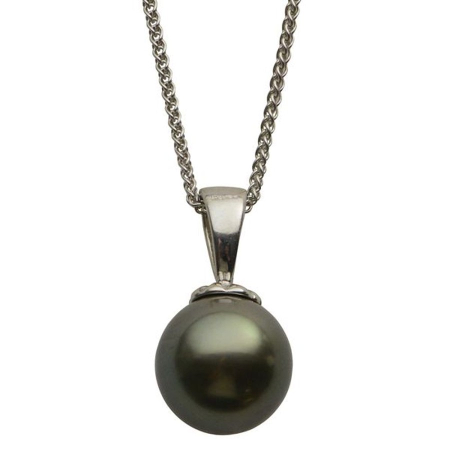 Pearl Jewelry Imperial Pearls | 14Kt White Gold Tahitian Pearl Pendant