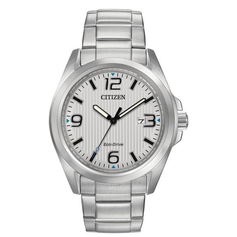 Watches Citizen | Citizen Eco-Drive Weekender Garrison Mens Stainless Steel