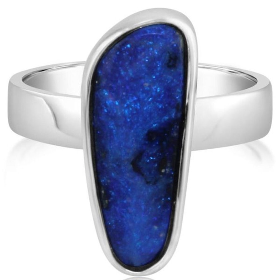 Colored Stone Jewelry Parle | Sterling Silver Boulder Opal Ring