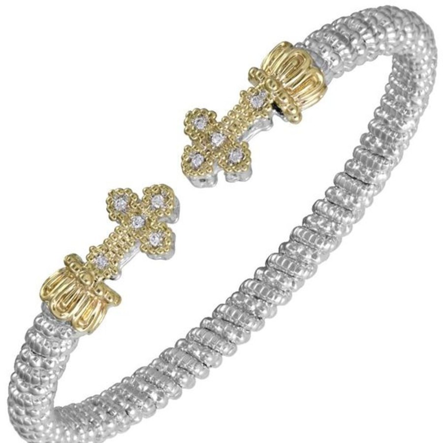 Diamond Jewelry Vahan | Vahan - 14K Gold And Sterling Silver Diamond Bracelet