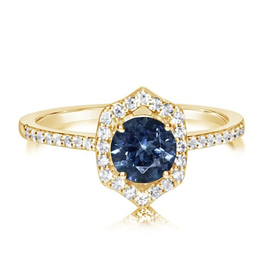 Colored Stone Jewelry Parle | Yellow Gold Sapphire Ring