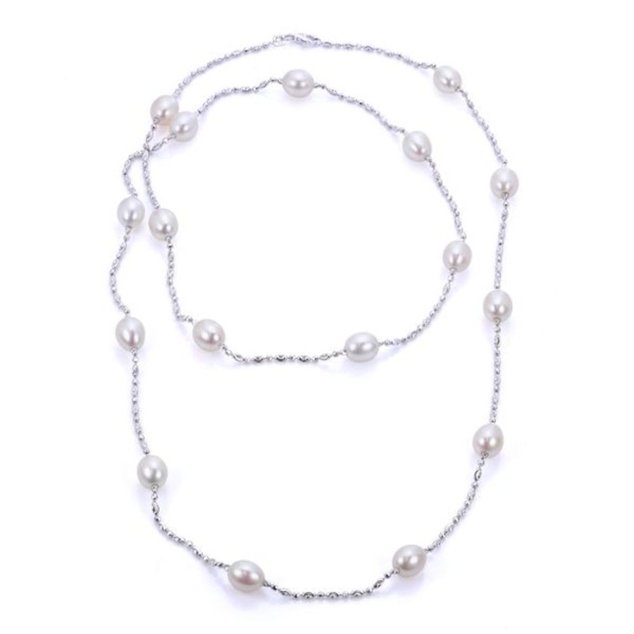 Pearl Jewelry Imperial Pearls | Sterling Silver Freshwater Pearl Necklace