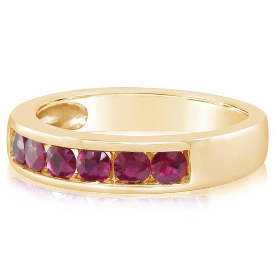 Colored Stone Jewelry Parle | Yellow Gold Ruby Ring