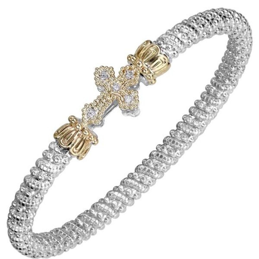 Diamond Jewelry Vahan | Vahan - 14K Gold And Sterling Silver Diamond Bracelet