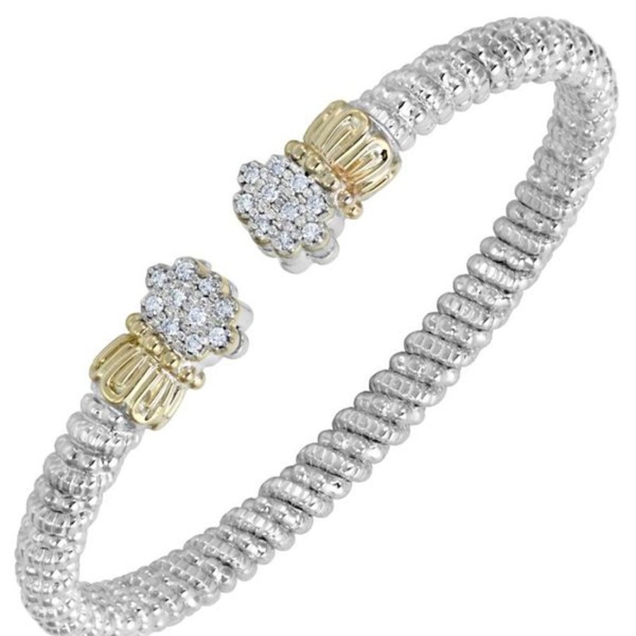 Diamond Jewelry Vahan | Vahan - 14K Gold And Sterling Silver Diamond Bracelet