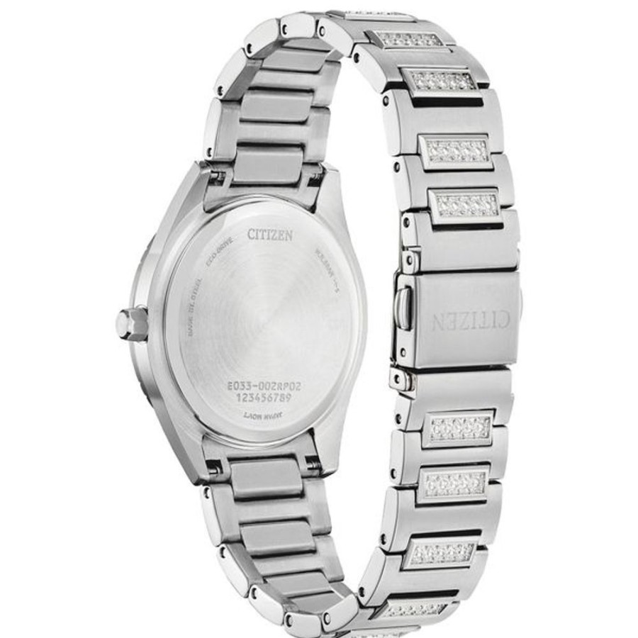 Watches Citizen | Citizen Eco-Drive Dress/Classic Eco Crystal Eco Ladies Stainless Steel