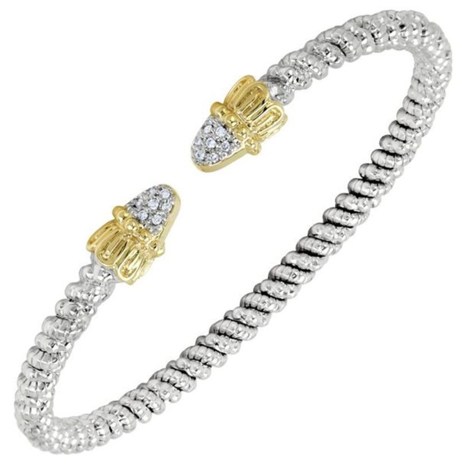 Diamond Jewelry Vahan | Vahan - 14K Gold And Sterling Silver Diamond Bracelet