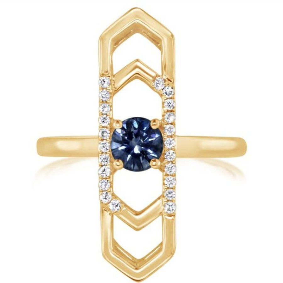 Colored Stone Jewelry Parle | Yellow Gold Sapphire Ring