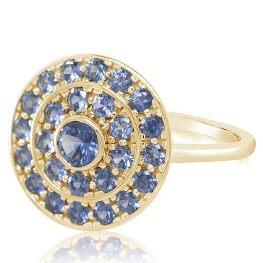 Colored Stone Jewelry Parle | Yellow Gold Sapphire Ring