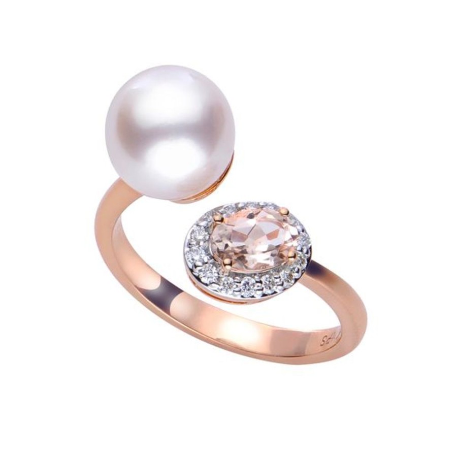 Pearl Jewelry Imperial Pearls | 14Kt Rose Gold Akoya Pearl Ring