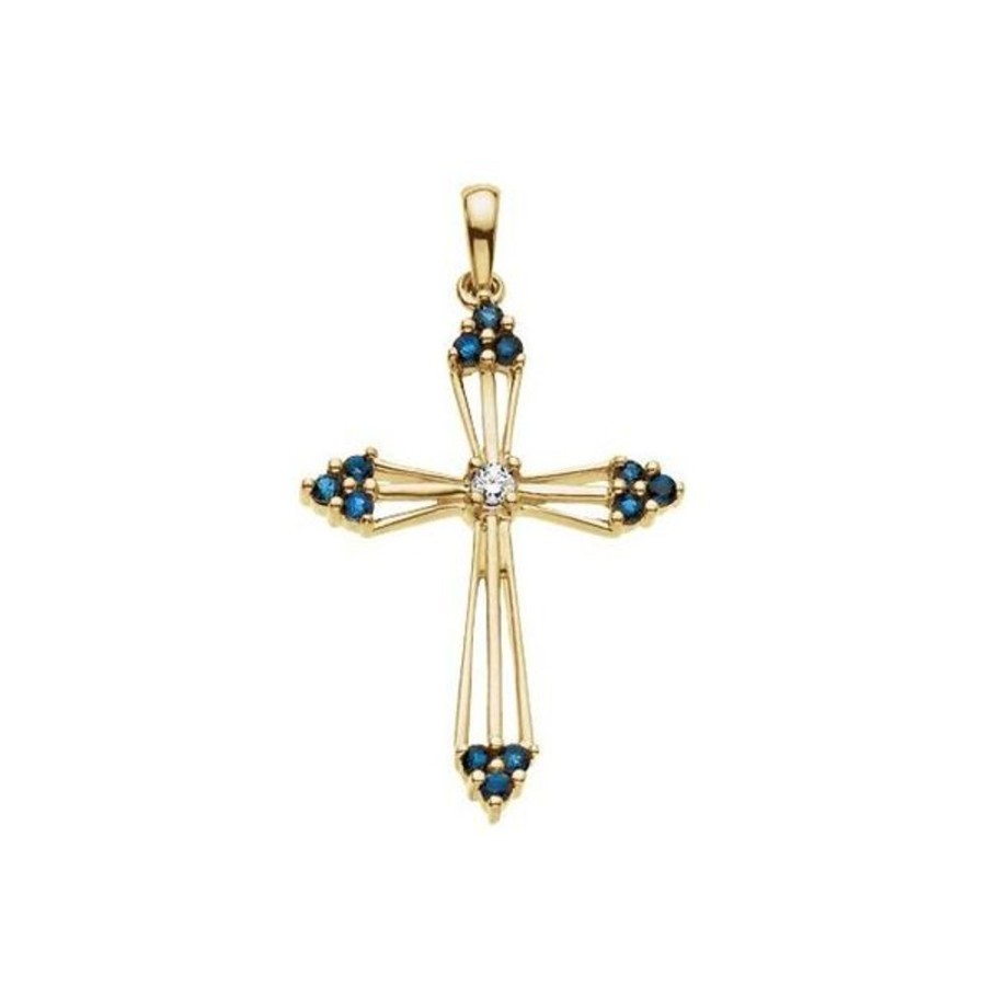 More Jewelry Stuller | Accented Cross Pendant