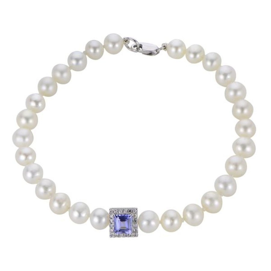 Pearl Jewelry Imperial Pearls | 14Kt White Gold Freshwater Pearl Bracelet