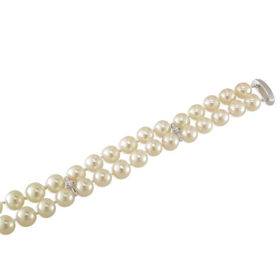 Pearl Jewelry Imperial Pearls | 18Kt Yellow Gold Akoya Pearl Bracelet