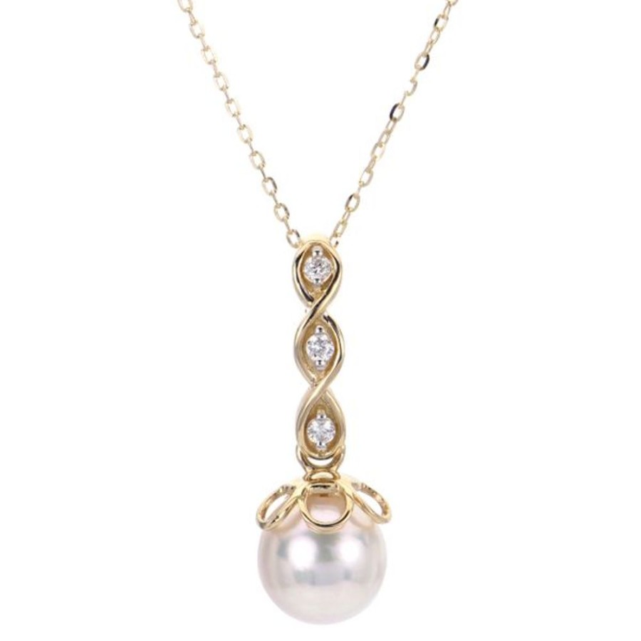 Pearl Jewelry Imperial Pearls | 14Kt Yellow Gold Akoya Pearl Pendant