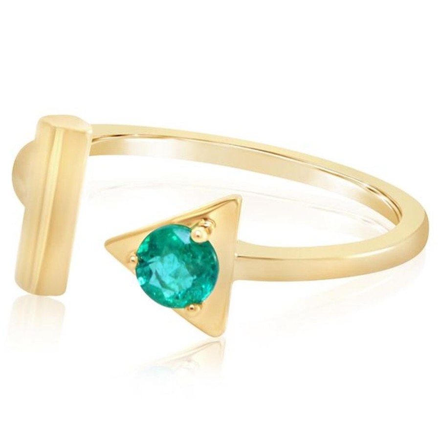 Colored Stone Jewelry Parle | Yellow Gold Emerald Ring