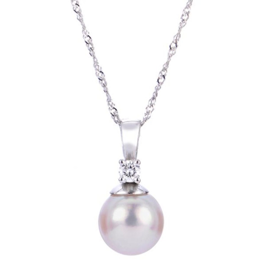 Pearl Jewelry Imperial Pearls | 14Kt White Gold Akoya Pearl Pendant