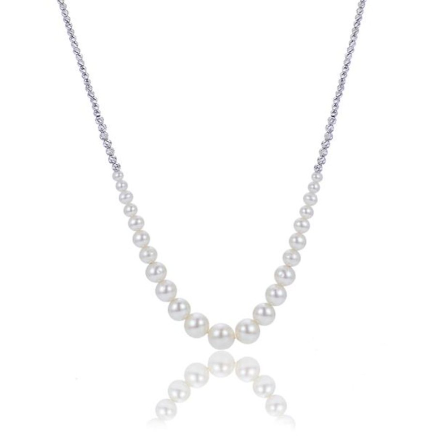 Pearl Jewelry Imperial Pearls | Freshwater Pearl Brilliance Bead Graduated Necklace