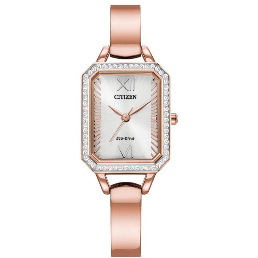 Watches Citizen | Citizen Eco-Drive Dress/Classic Eco Crystal Eco Ladies Stainless Steel