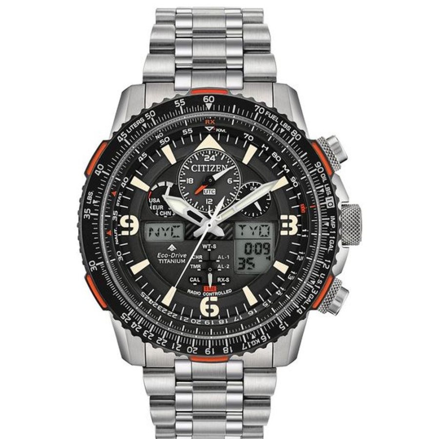 Watches Citizen | Citizen Eco-Drive Promaster Eco Skyhawk Mens Super Titanium