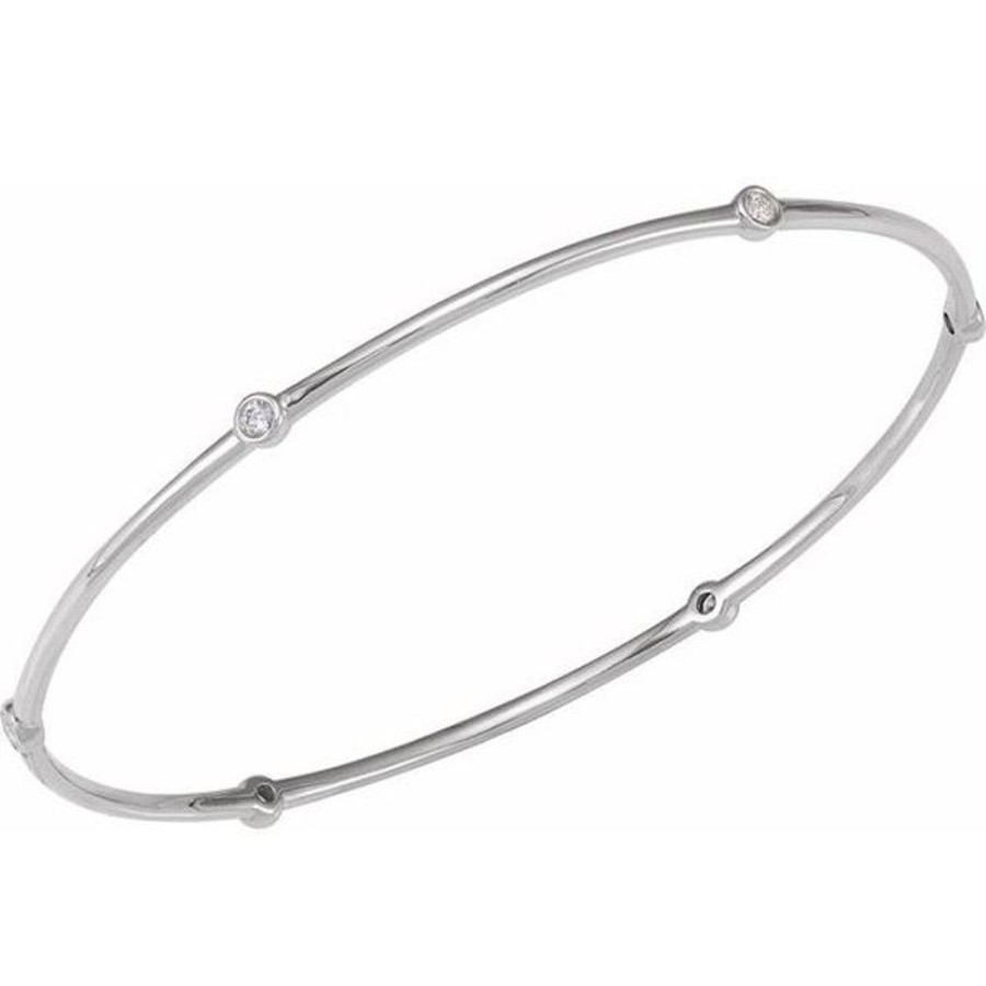 Diamond Jewelry Stuller | Bezel-Set Bangle Bracelet