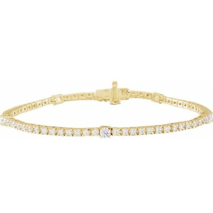 Diamond Jewelry Stuller | Lab-Grown Diamond Line Bracelet