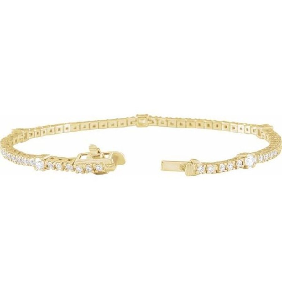 Diamond Jewelry Stuller | Lab-Grown Diamond Line Bracelet