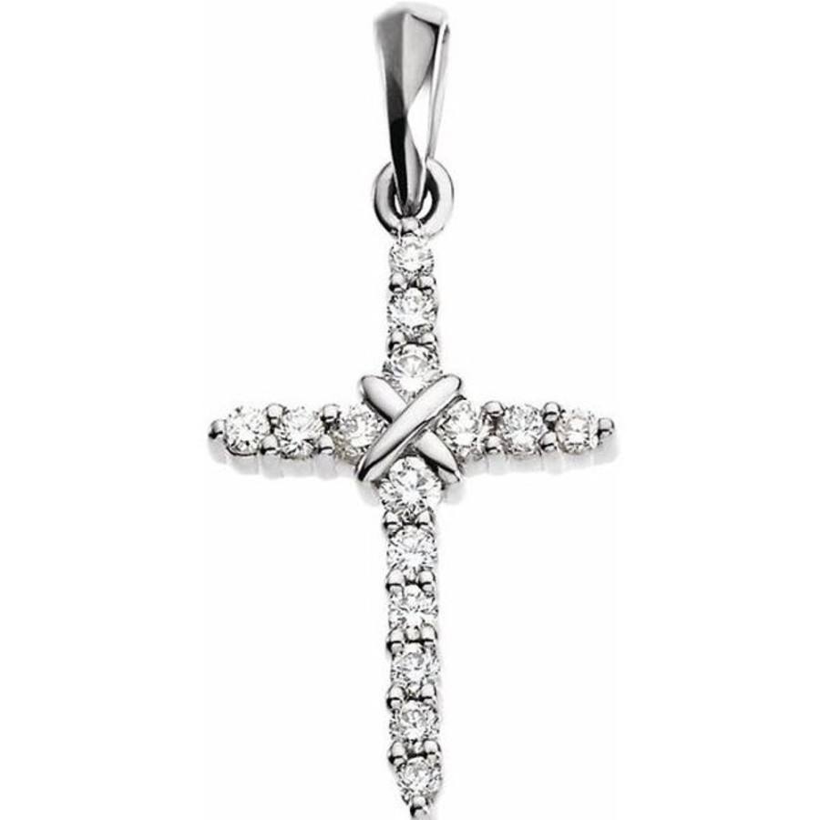 More Jewelry Stuller | Accented Cross Pendant