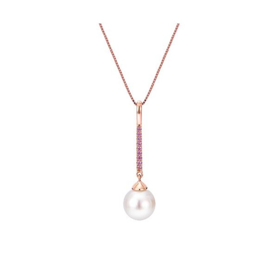 Pearl Jewelry Imperial Pearls | 14Kt Rose Gold Freshwater Pearl Pendant