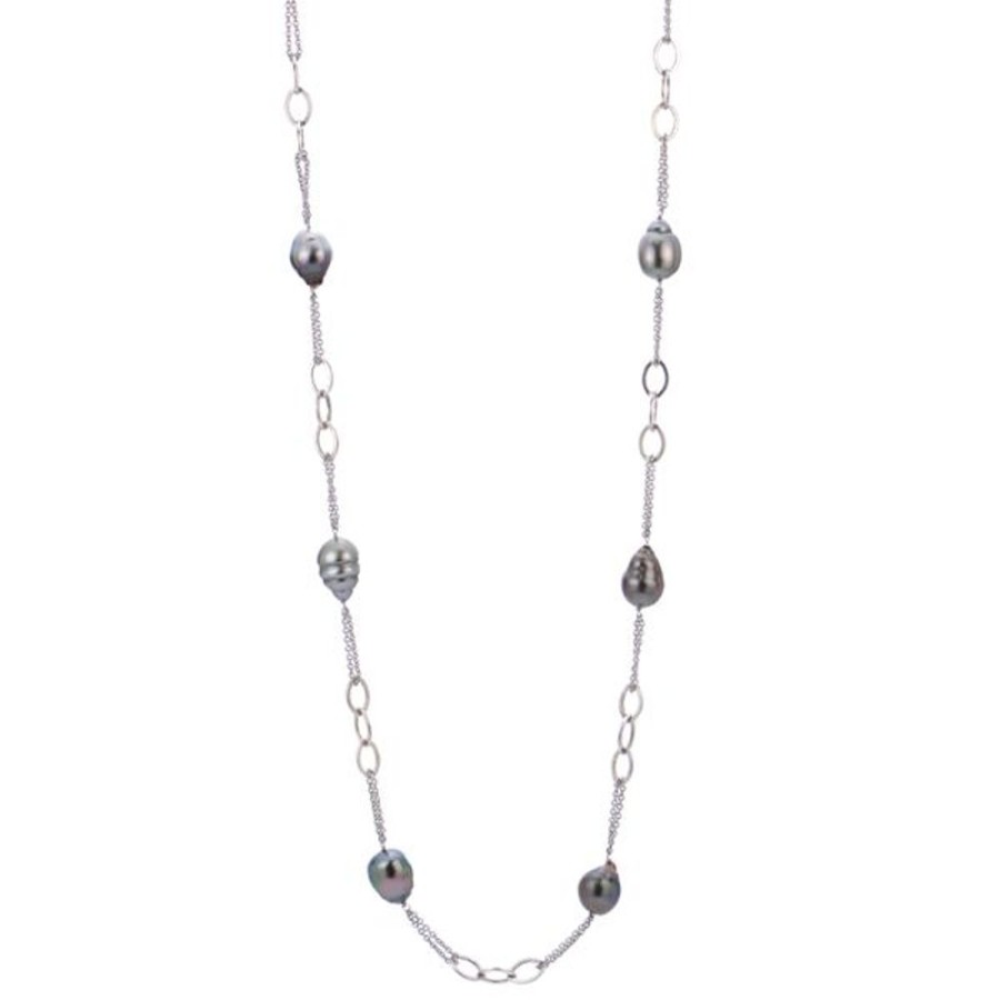 Pearl Jewelry Imperial Pearls | Sterling Silver Tahitian Pearl Necklace