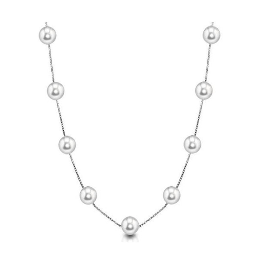 Pearl Jewelry Imperial Pearls | Sterling Silver Freshwater Pearl Necklace